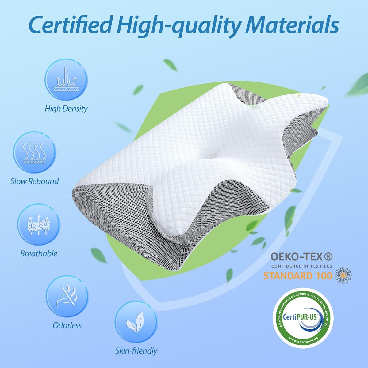 Auralux™ Contour Sleep Pillow